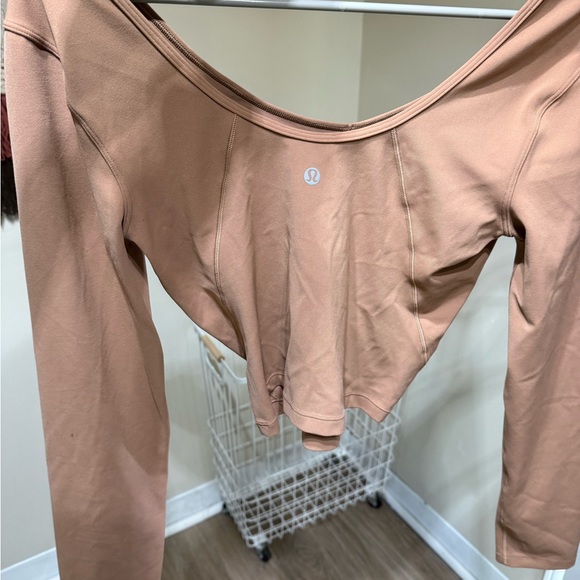 lululemon athletica Tops - Lululemon Long Sleeve Crop Top in mauve